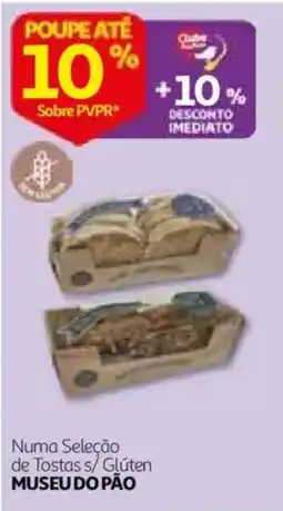 Auchan Museu do pão tostas s/glúten promoção
