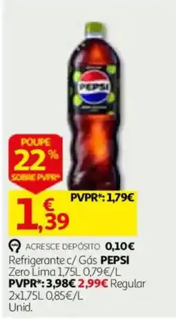 Auchan Refrigerante c/ Gás PEPSI Zero Lima promoção