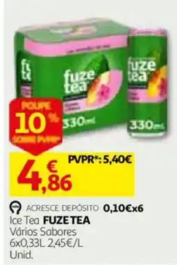Auchan Ice Tea FUZE TEA promoção