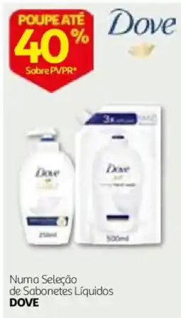 Auchan numa seleção de sabonetes líquidos dove promoção