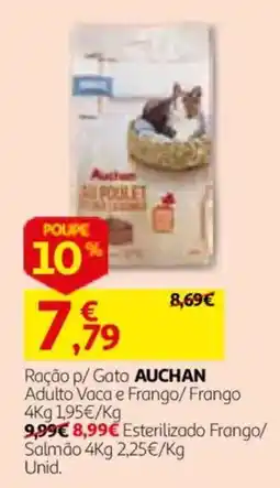 Auchan Ração p/ Gato Auchan promoção