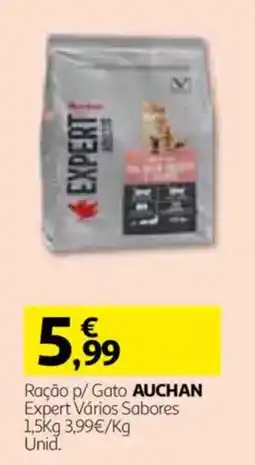 Auchan Ração p/ Gato Auchan promoção