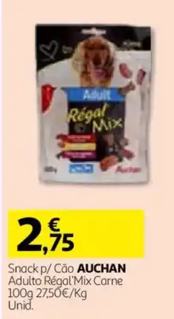 Auchan Snack p/ Cão Auchan Adulto Régal'Mix Carne promoção