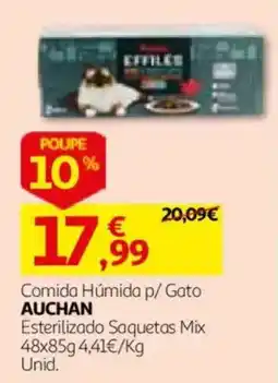 Auchan Comida Húmida p/ Gato Auchan promoção