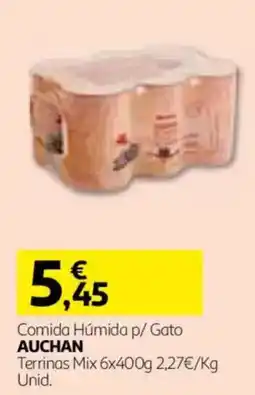 Auchan Comida Húmida p/ Gato Auchan promoção