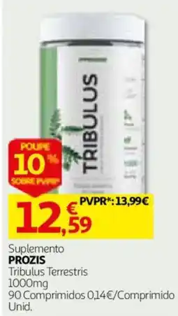 Auchan Suplemento Prozis Tribulus Terrestris promoção