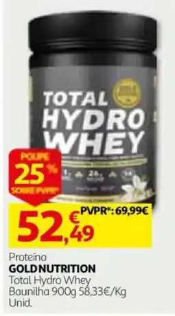 Auchan Goldnutrition total hydro whey baunilha promoção