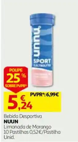 Auchan Bebida Desportiva Nuun promoção