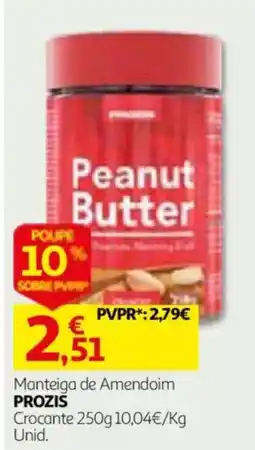 Auchan Manteiga de Amendoim Prozis promoção