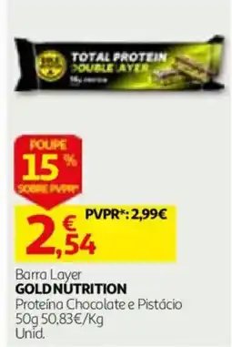Auchan Barra Layer Gold Nutrition promoção