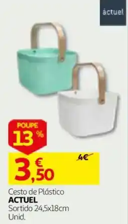 Auchan Cesto de Plástico ACTUAL promoção