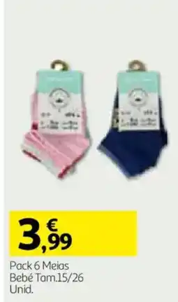 Auchan Pack 6 Meias Bebé Tam.15/26 promoção