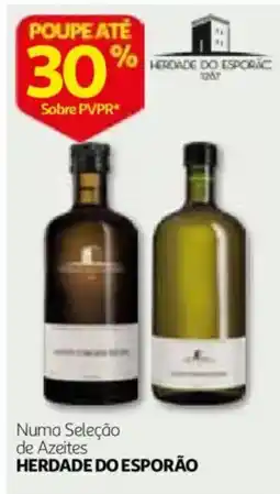 Auchan Numa Seleção de Azeites Herdade do Esporão promoção