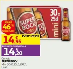 Auchan Cerveja Super Bock promoção