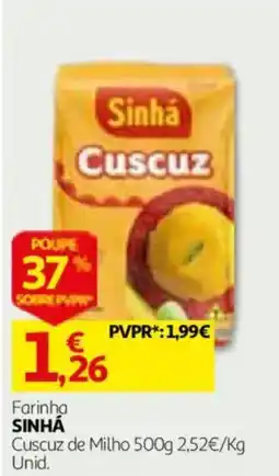 Auchan Farinha Sinhá Cuscuz de Milho promoção