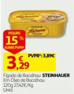 Auchan Fígado de Bacalhau Steinhauer promoção
