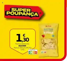 Auchan Nachos redondos auchan nature promoção