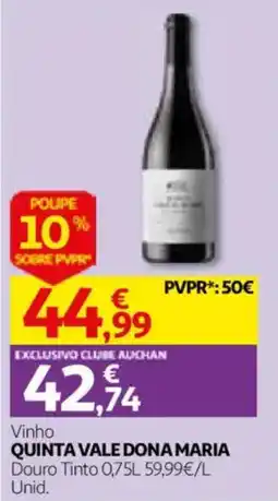 Auchan Vinho Quinta Vale Dona Maria promoção