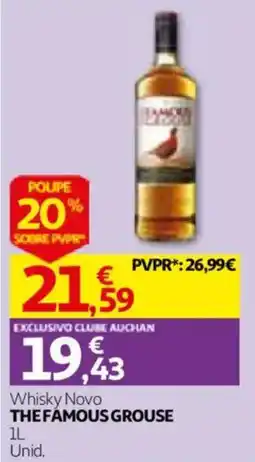 Auchan Whisky Novo The Famous Grouse promoção