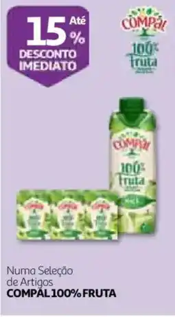Auchan Numa seleção de artigos compal 100% fruta promoção