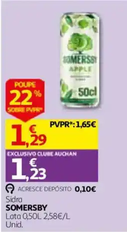 Auchan Sidra Somersby promoção