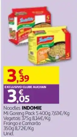 Auchan Noodles INDOMIE promoção