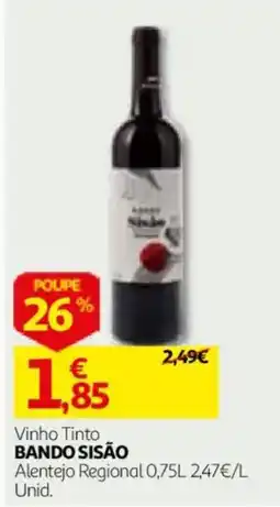 Auchan Vinho Tinto Bando Sisão promoção