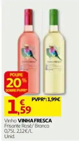 Auchan Vinha fresca frisante rosé/branco promoção