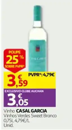 Auchan Vinho casal garcia promoção