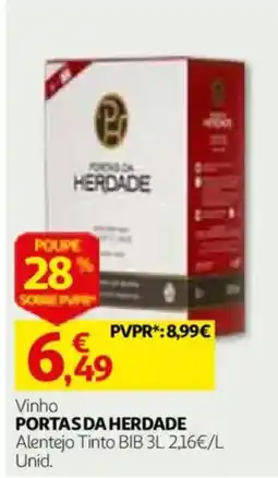 Auchan Vinho Portas da Herdade promoção