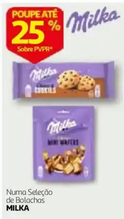 Auchan Numa Seleção de Bolachas Milka promoção