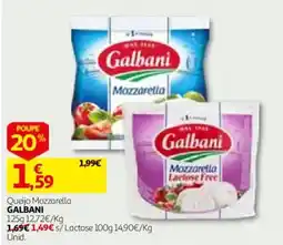 Auchan Queijo Mozzarella Galbani promoção