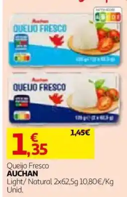 Auchan Queijo Fresco Auchan promoção