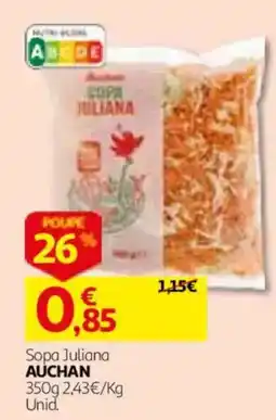 Auchan Sopa Juliana Auchan promoção