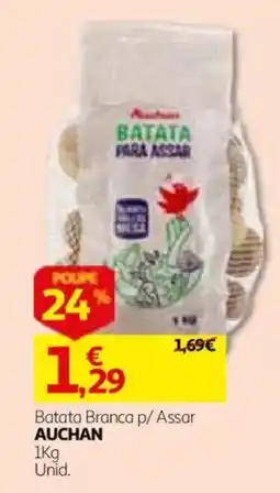 Auchan Batata branca p/ assar auchan promoção
