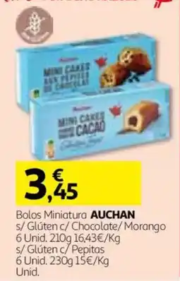 Auchan Bolos Miniatura Auchan promoção