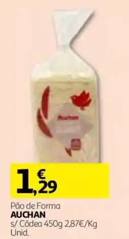 Auchan Pão de Forma Auchan promoção