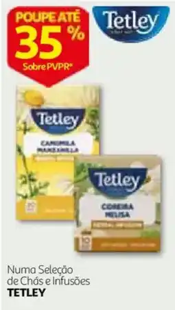 Auchan Tetley numa seleção de chás e infusões promoção