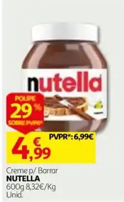 Auchan Creme p/ Barrar Nutella promoção