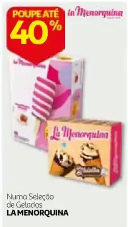 Auchan numa seleção de gelados la menorquina promoção