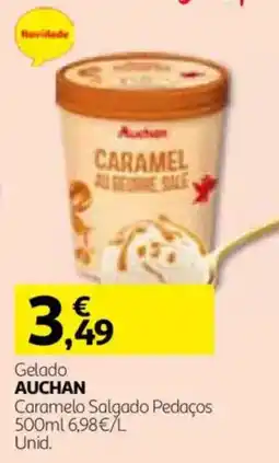 Auchan gelado auchan caramelo salgado pedaços promoção