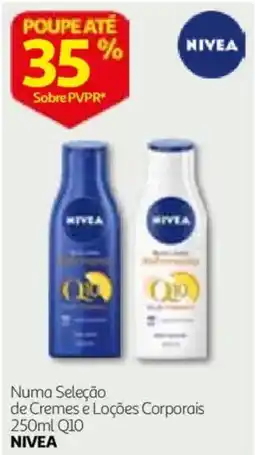 Auchan Nivea creme e loções corporais q10 promoção
