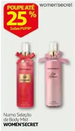 Auchan body mist women'secret promoção