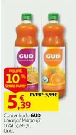 Auchan Concentrado GUD Laranja/Maracujá promoção