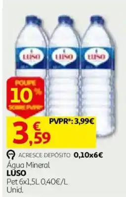 Auchan Água Mineral Luso promoção