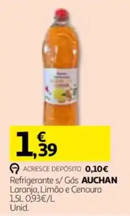 Auchan Refrigerante s/ Gás Auchan Laranja, Limão e Cenoura promoção