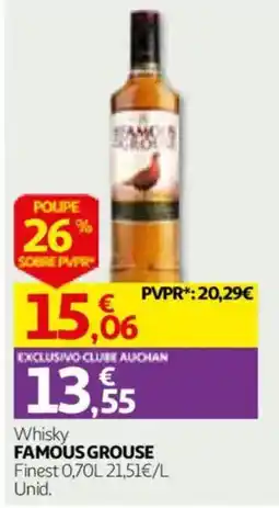Auchan Whisky Famous Grouse promoção