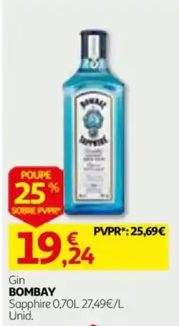 Auchan Gin Bombay Sapphire promoção