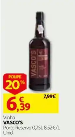 Auchan Vinho Vasco's promoção