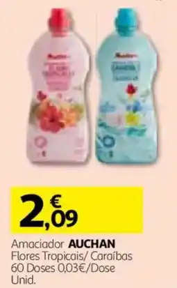 Auchan Amaciador auchan flores tropicais/ caraíbas promoção